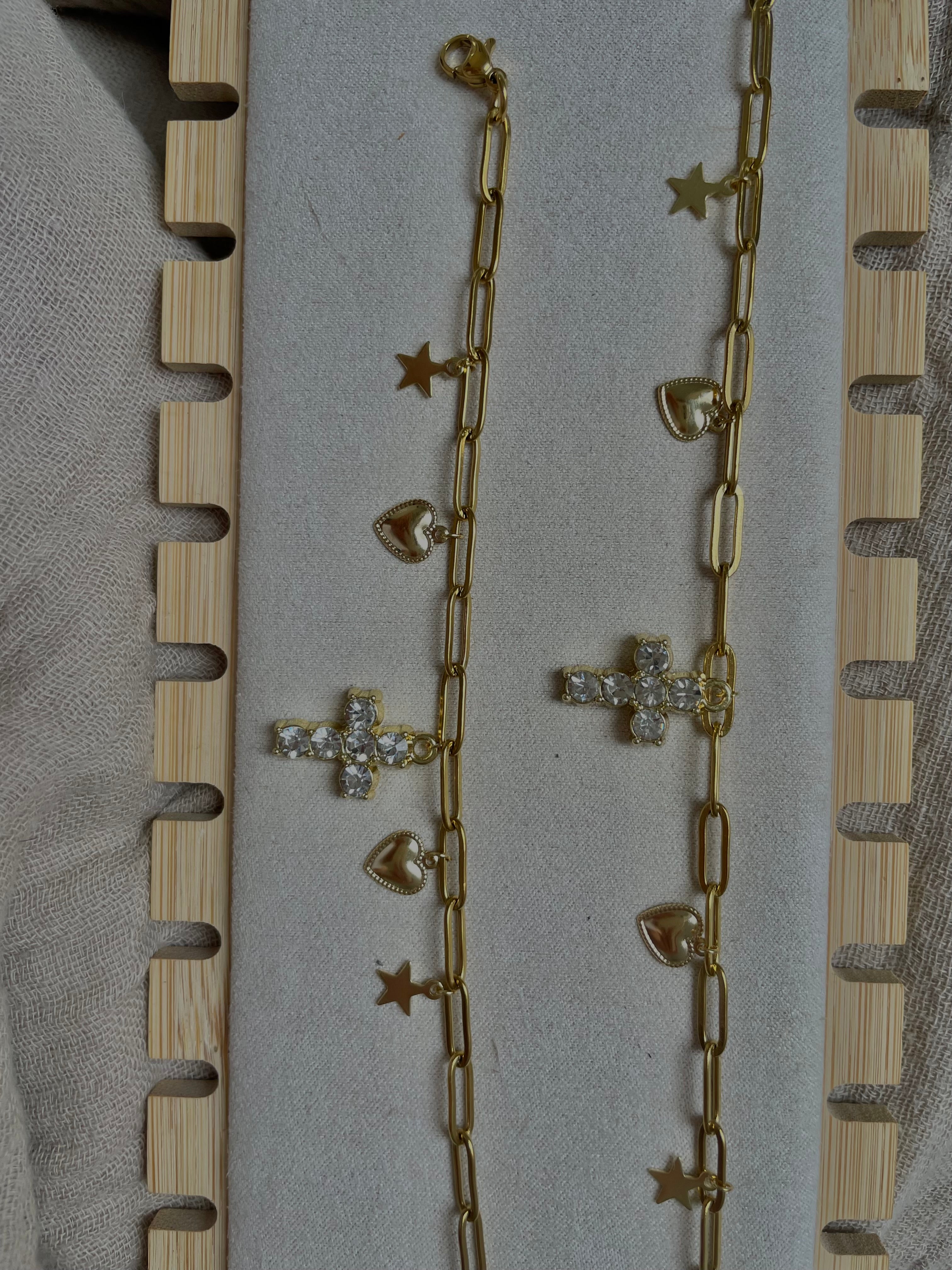 Duo collier / bracelet AMOUR